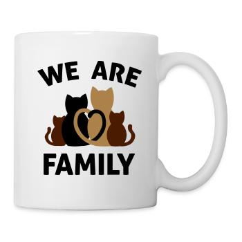Nous sommes une famille - famille de chats - Mug blanc - blanc - Droite
