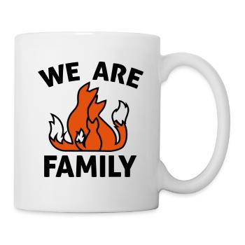 Fox Family We are family - animal family gift - Mug - white - Right