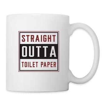 Papier toilette papier toilette Prepper Cadeau - Mug blanc - blanc - Droite
