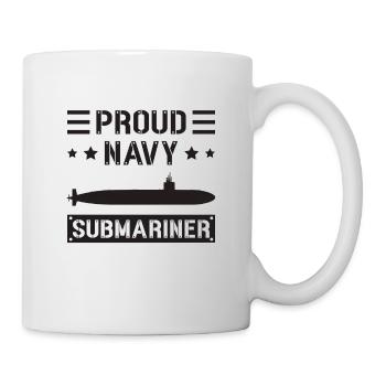 U Boot US U-Boot Navy Wasser Marine Geschenkidee - Tasse - Weiß - Rechts