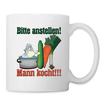 Kochtopf Gemüse - Tasse - Weiß - Rechts