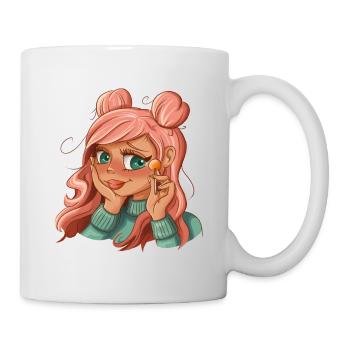 Candy girl girl with lollipop girl power kawaii - Mug - white - Right