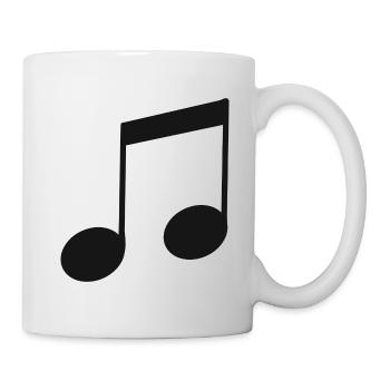 Note de musique bande chanteur musique orchestre - Mug blanc - blanc - Droite
