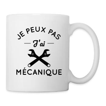 Je peux pas j'ai mécanique - Mug blanc - blanc - Droite