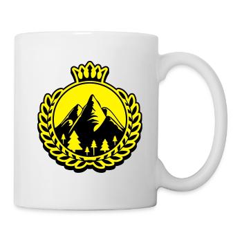 Montagnes de la nature icône des montagnes icône - Mug blanc - blanc - Droite