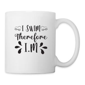 Schwimmen Schwimmer Schwimmerin Geschenkidee - Tasse - Weiß - Rechts