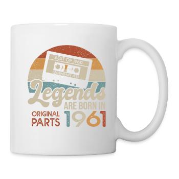 61 Year Old Legends 1961 Gift Vibtage Birthday 61 - Mug - white - Right