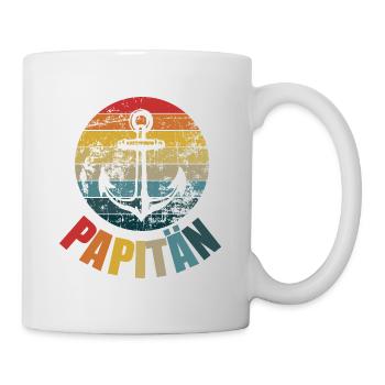 PAPITÄN PAPITAIN KAPITÄN VATERTAG - Tasse - Weiß - Rechts
