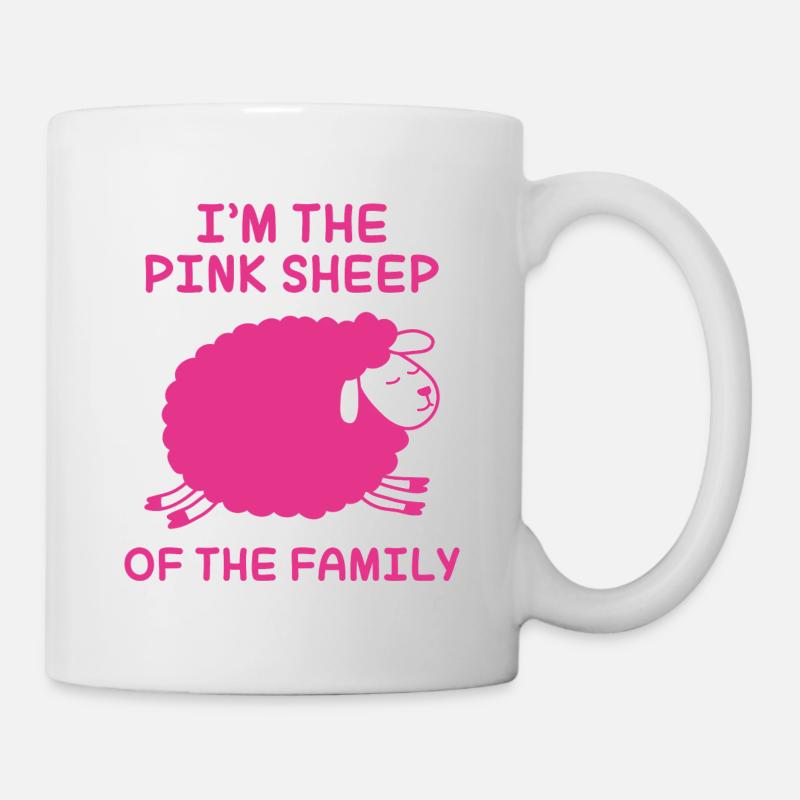 Ich bin das rosa Schaf der Familie - Tasse - Weiß