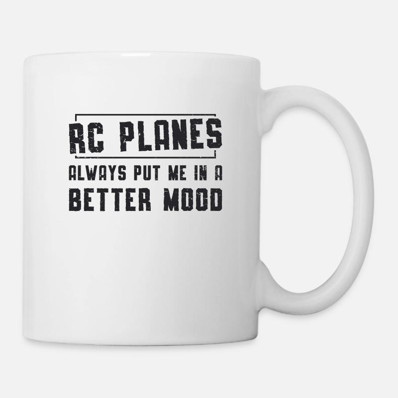 RC Modellflieger Modellflug Flugzeug Geschenkidee - Tasse - Weiß
