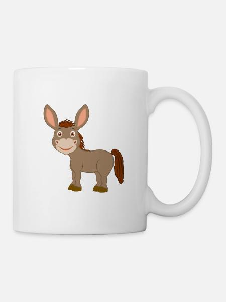 Baby Esel - Eselchen - Tasse - Weiß