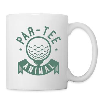 Par-Tee Tier - Tasse - Weiß - Rechts