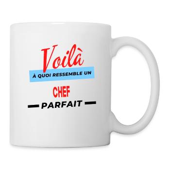 Voilà a quoi ressemble un CHEF Humour - Mug blanc - blanc - Droite