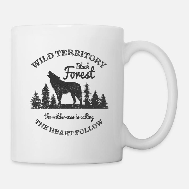 The wilderness is calling - Tasse - Weiß