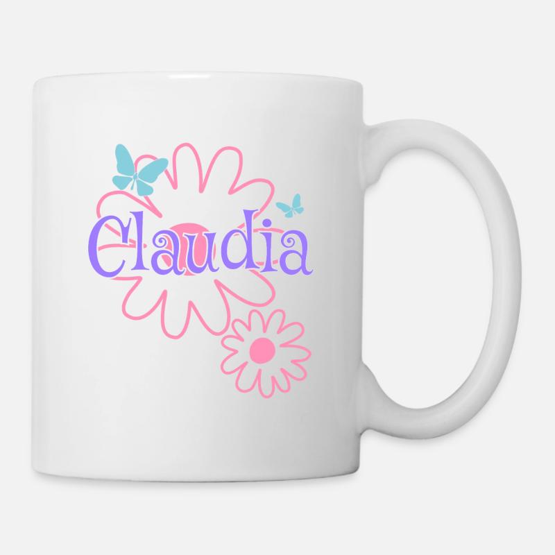 Claudia Name Girl Name Daisy - Mug - white