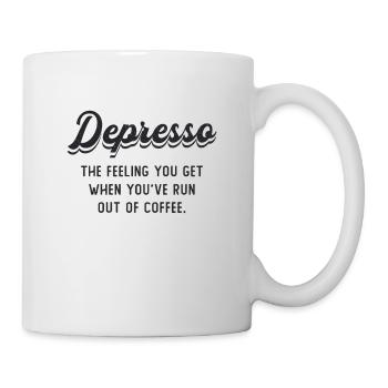 Mental Health Depresso Anxiety Coffee Mental - Mug - white - Right