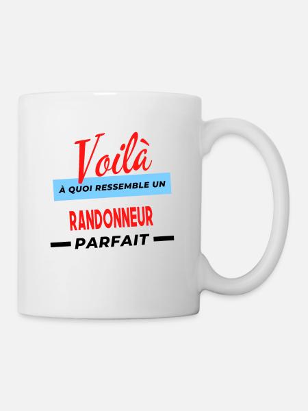Voilà a quoi ressemble un RANDONNEUR Humour - Mug blanc - blanc