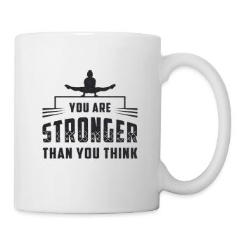 Kunstturnen Turnen Sport Reck Stufenbarren Barren - Tasse - Weiß - Rechts