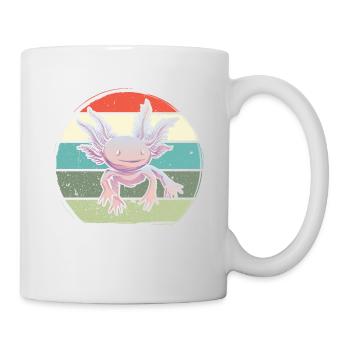 Axalotl retro Kawaii - Mug - white - Right