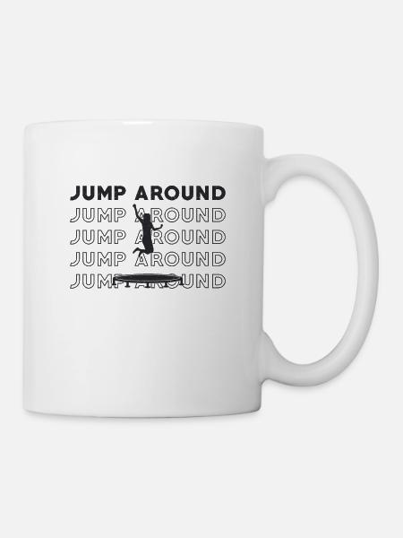 Trampoline Jump Around Trampoline Sport - Mug blanc - blanc