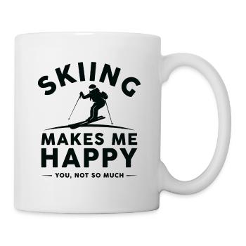 Skiing Makes Me Happy You Not So Much - Mug - white - Right