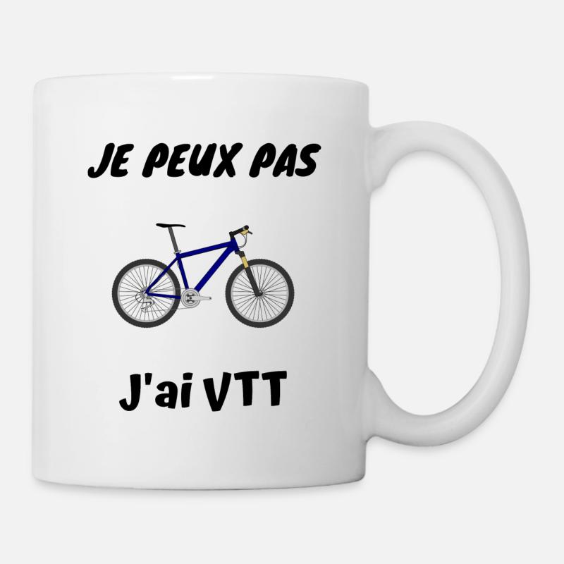 Je peux pas J ai VTT - Mug blanc - blanc