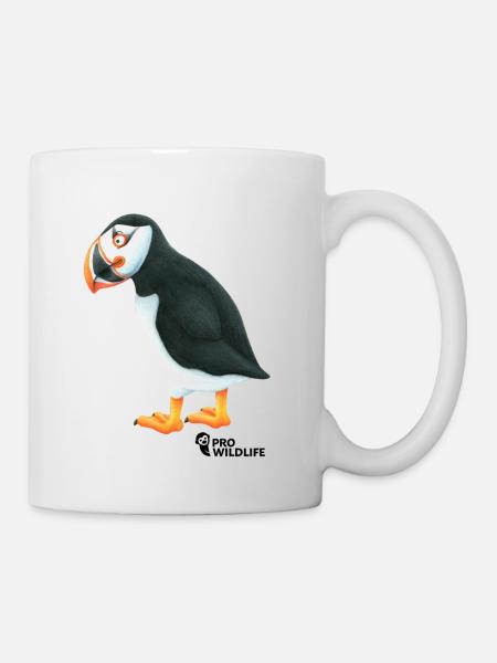 Papageitaucher Pro Wildlife - Tasse - Weiß