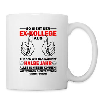 Alles Gute für deinen neuen Job Ex-Kollege - Tasse - Weiß - Rechts