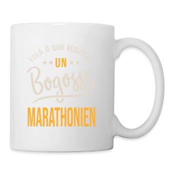 running bogosse marathonien cadeau marathon - Mug blanc - blanc - Droite