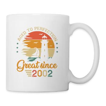 20 years boat great since 2002 anniversary - Mug - white - Right
