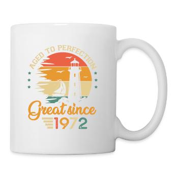 51 years old boat great since 1972 anniversary - Mug - white - Right