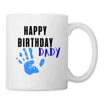 birthday design for dad, happy birthday dad - Mug - white - Right