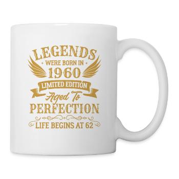 Les légendes sont nées en 1960 édition limitée - Mug blanc - blanc - Droite