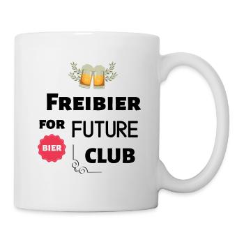 Freibier for Future Club - Tasse - Weiß - Rechts