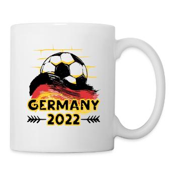 Deutschland Germany 2022 Fußball - Tasse - Weiß - Rechts