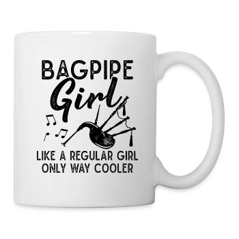 Cornemuse Filles Cornemuse Instrument de Musique - Mug blanc - blanc - Droite