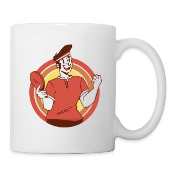 Tennis de Table Pingpong Outfit Joueur de tennis de table - Mug blanc - blanc - Droite