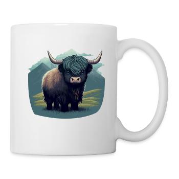 Kleiner Yak - Tasse - Weiß - Rechts