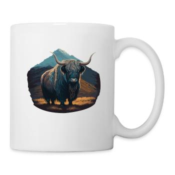 Yak Fell - Tasse - Weiß - Rechts