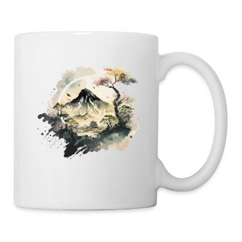 Japanischer Berg - Tasse - Weiß - Rechts