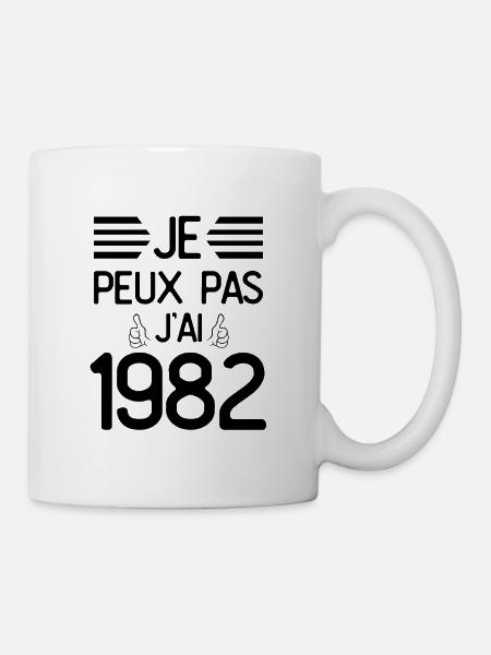 Je Peux Pas J Ai 1982 - Mug blanc - blanc
