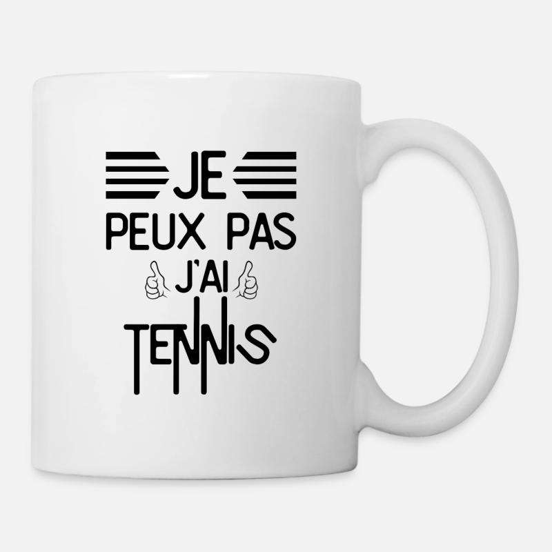 Je Peux Pas J Ai Tennis - Mug blanc - blanc