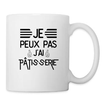 Je Peux Pas J Ai Pâtisserie - Mug blanc - blanc - Droite