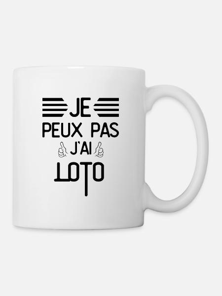 Je Peux Pas J Ai Loto - Mug blanc - blanc
