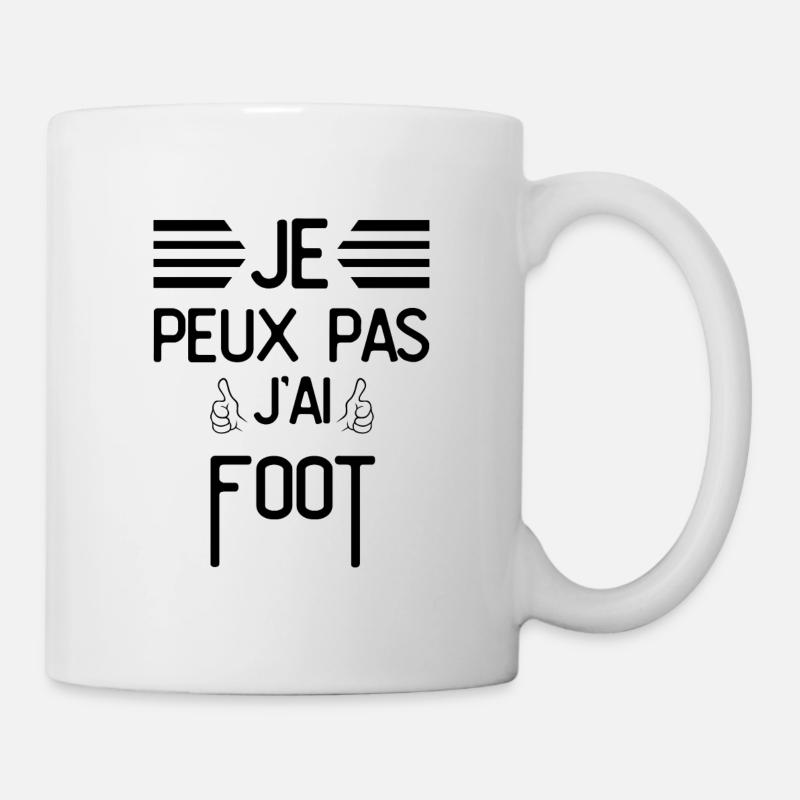Je Peux Pas J Ai Foot - Mug blanc - blanc