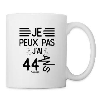 Je Peux Pas J Ai 44 Ans cadeau d anniversaire - Mug blanc - blanc - Droite
