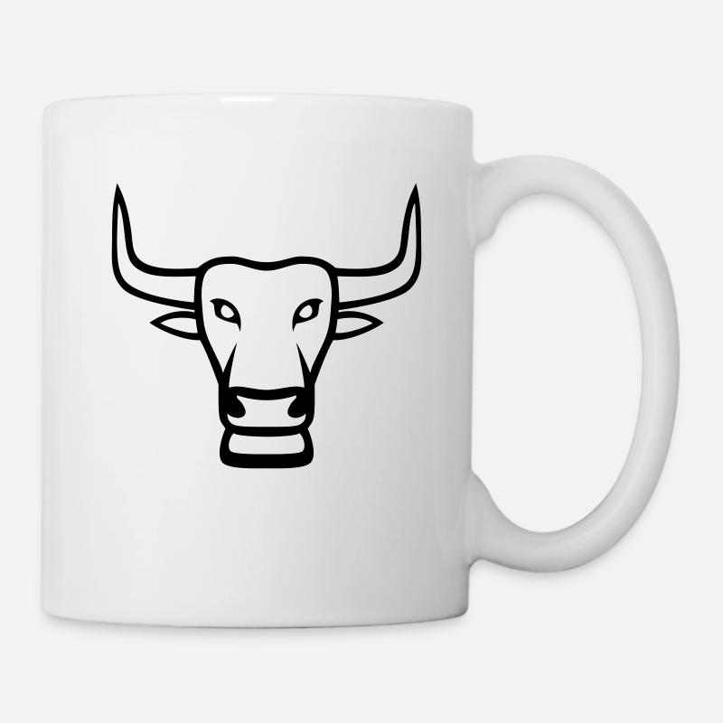 Taurus Mascot Logo - Mug - white