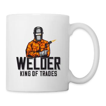 Dicton de soudeur pour les fiers métallurgistes et - Mug blanc - blanc - Droite