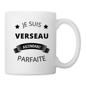 Verseau ascendant parfaite humour astrologie - Mug blanc - blanc - Droite