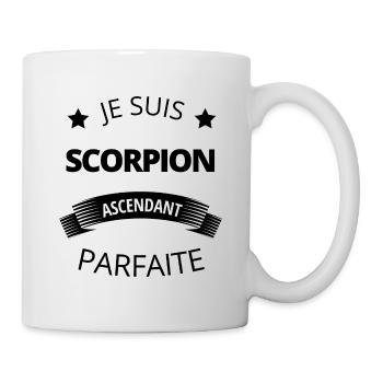 Scorpion ascendant parfaite humour astrologie - Mug blanc - blanc - Droite